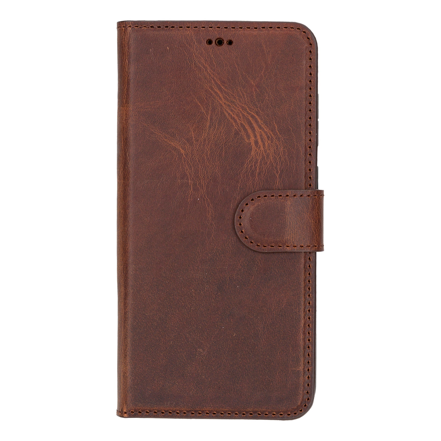 Magische Samsung Galaxy S24-Serie, abnehmbare Echtleder-Brieftaschenhülle – MW