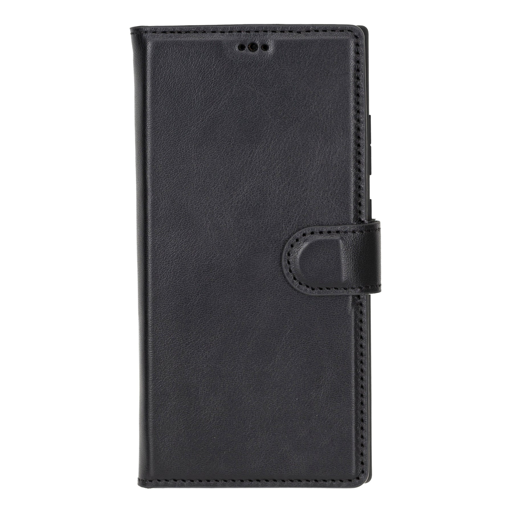 Magische Samsung Galaxy S24-Serie, abnehmbare Echtleder-Brieftaschenhülle – MW