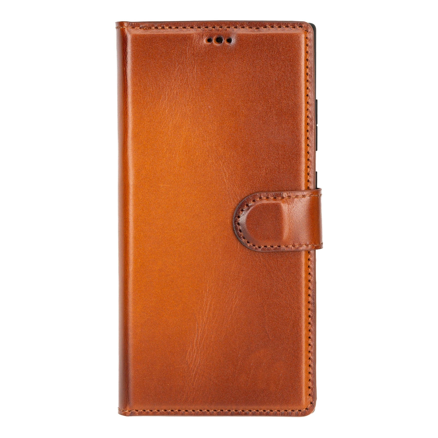 Magische Samsung Galaxy S24-Serie, abnehmbare Echtleder-Brieftaschenhülle – MW