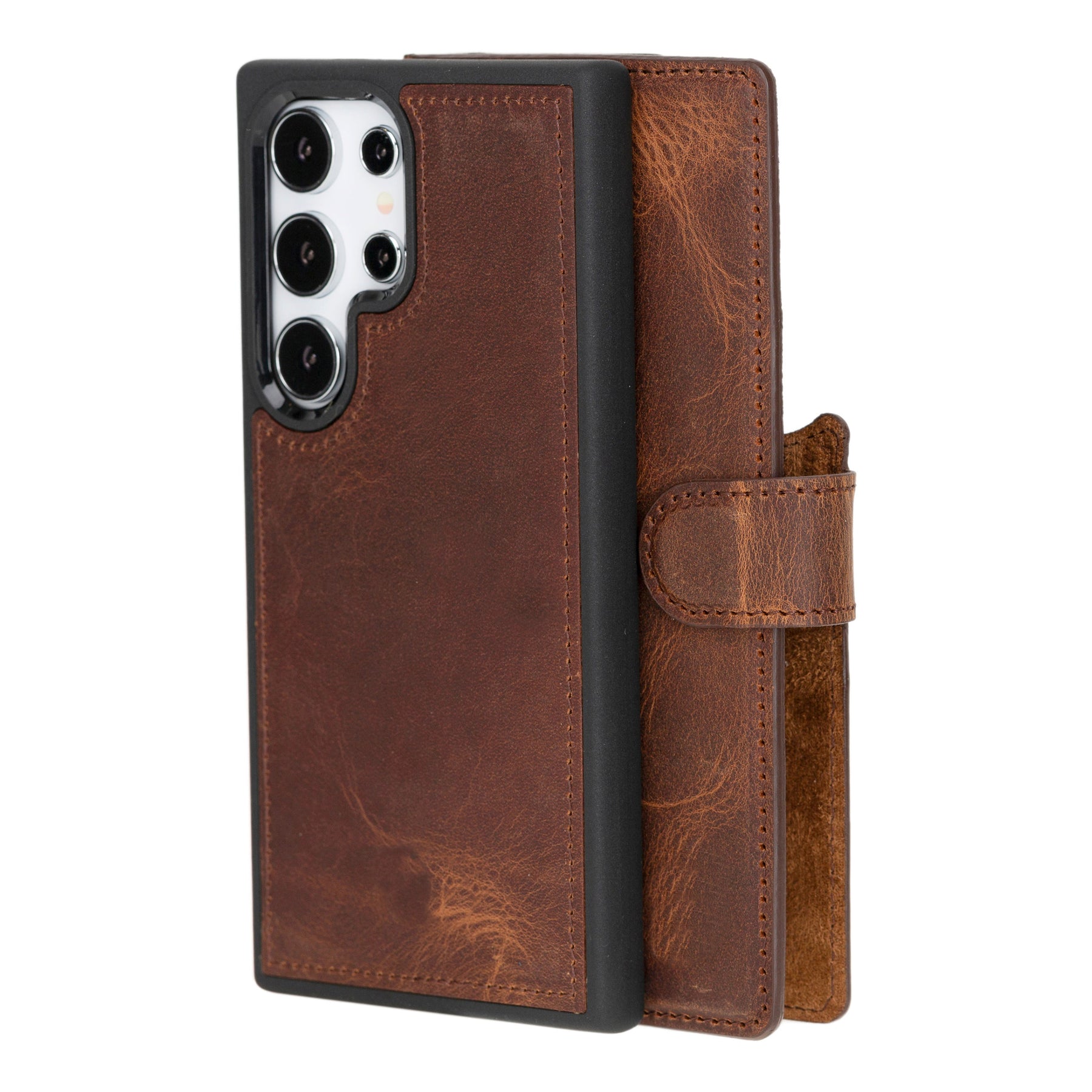 Magische Samsung Galaxy S25 abnehmbare Leder-Brieftaschenhülle