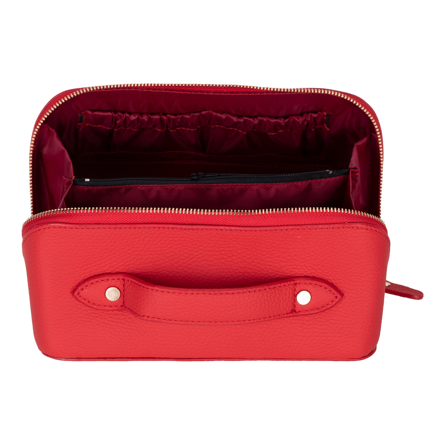 Ella-Make-up-Tasche aus Leder