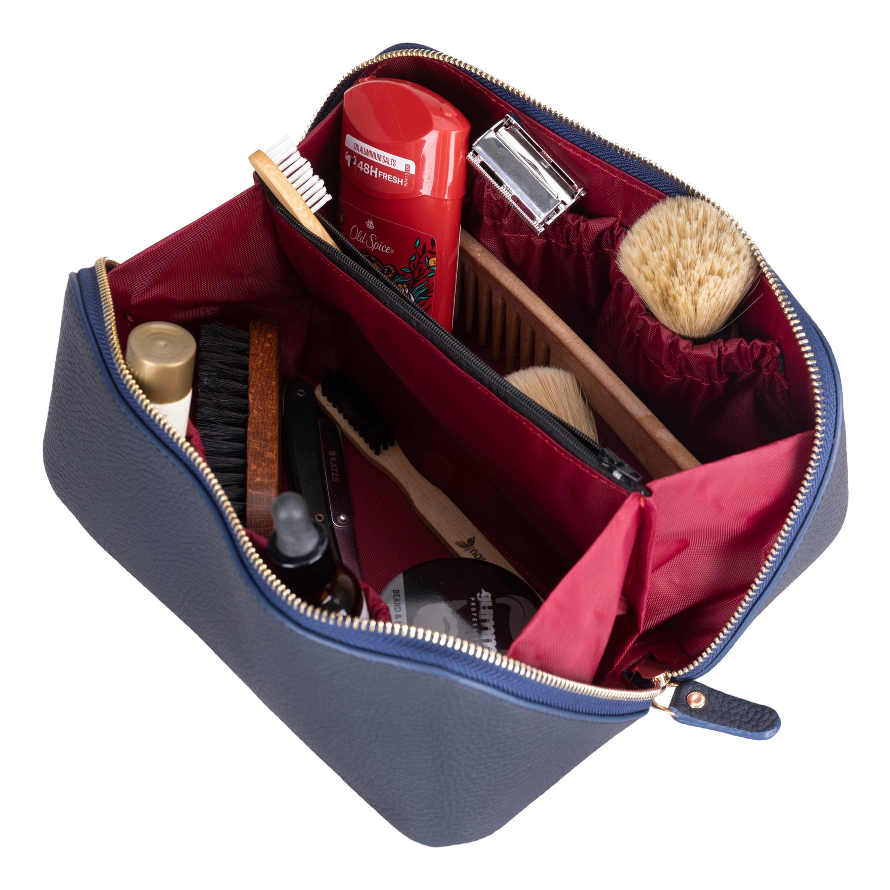 Ella-Make-up-Tasche aus Leder