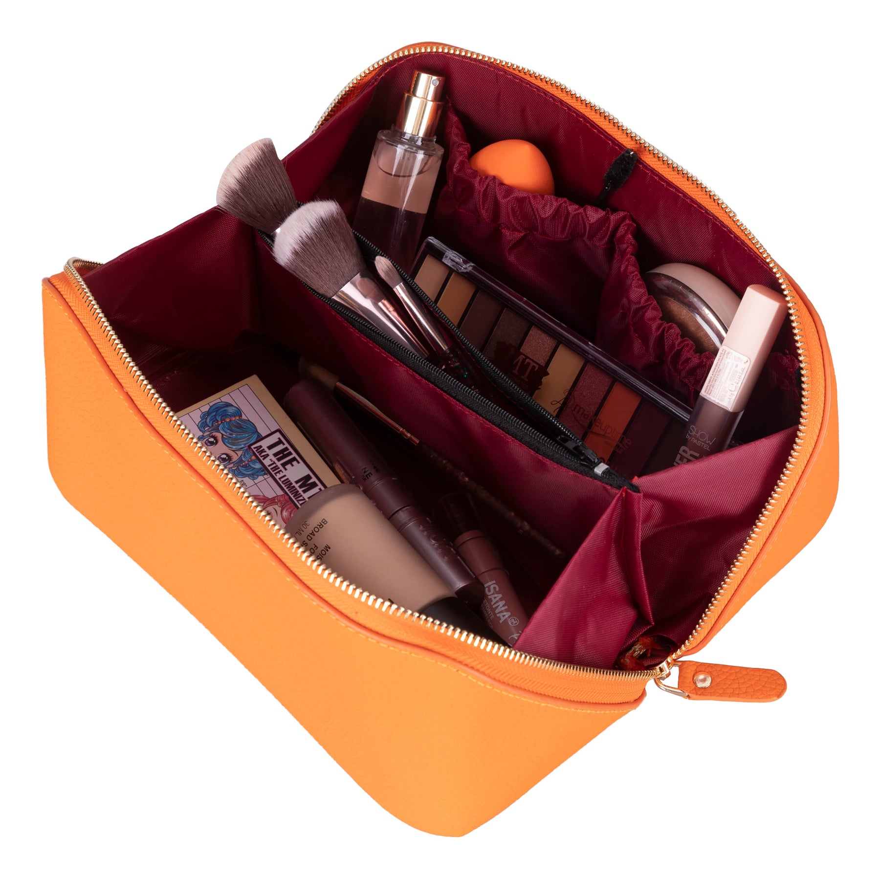Ella-Make-up-Tasche aus Leder