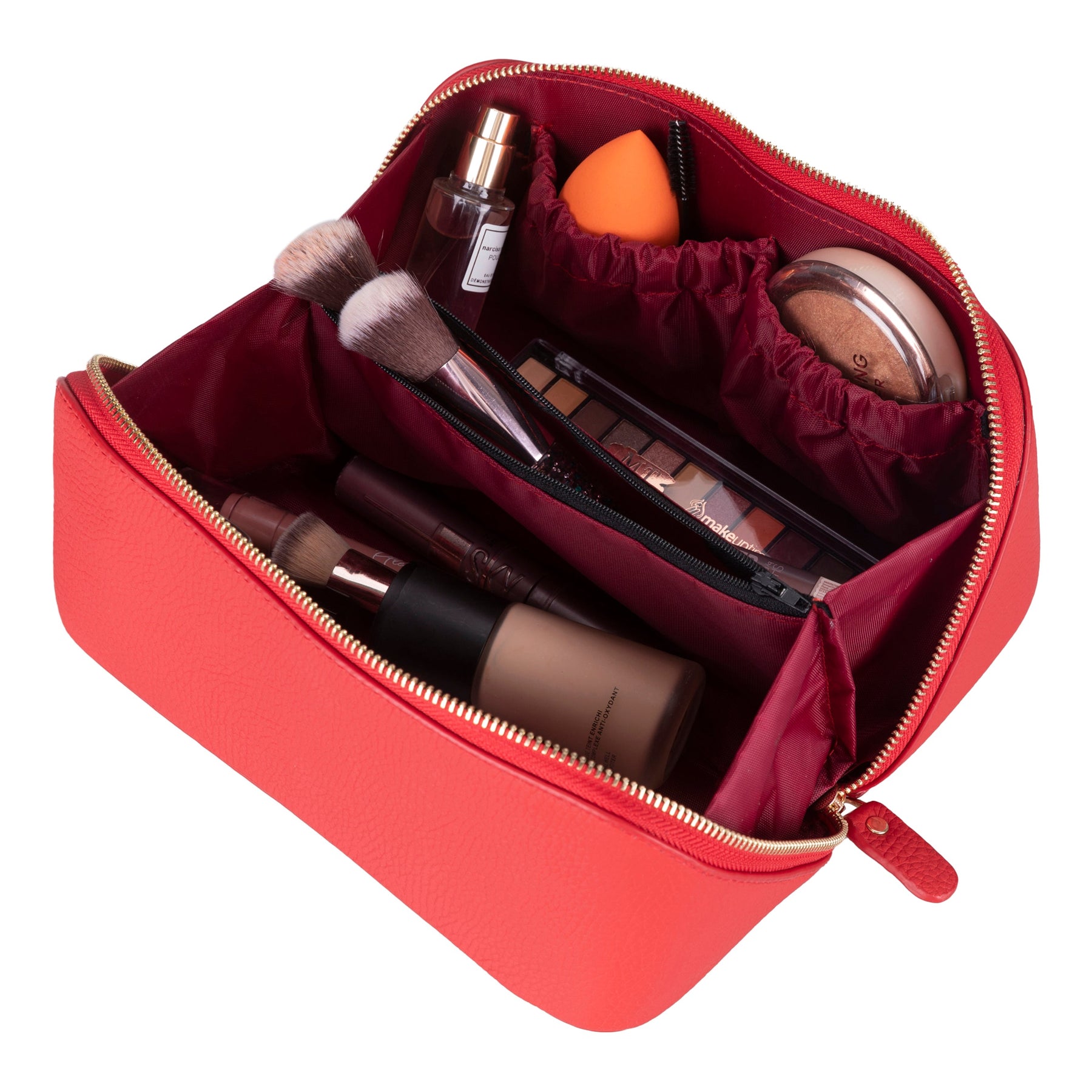 Ella-Make-up-Tasche aus Leder