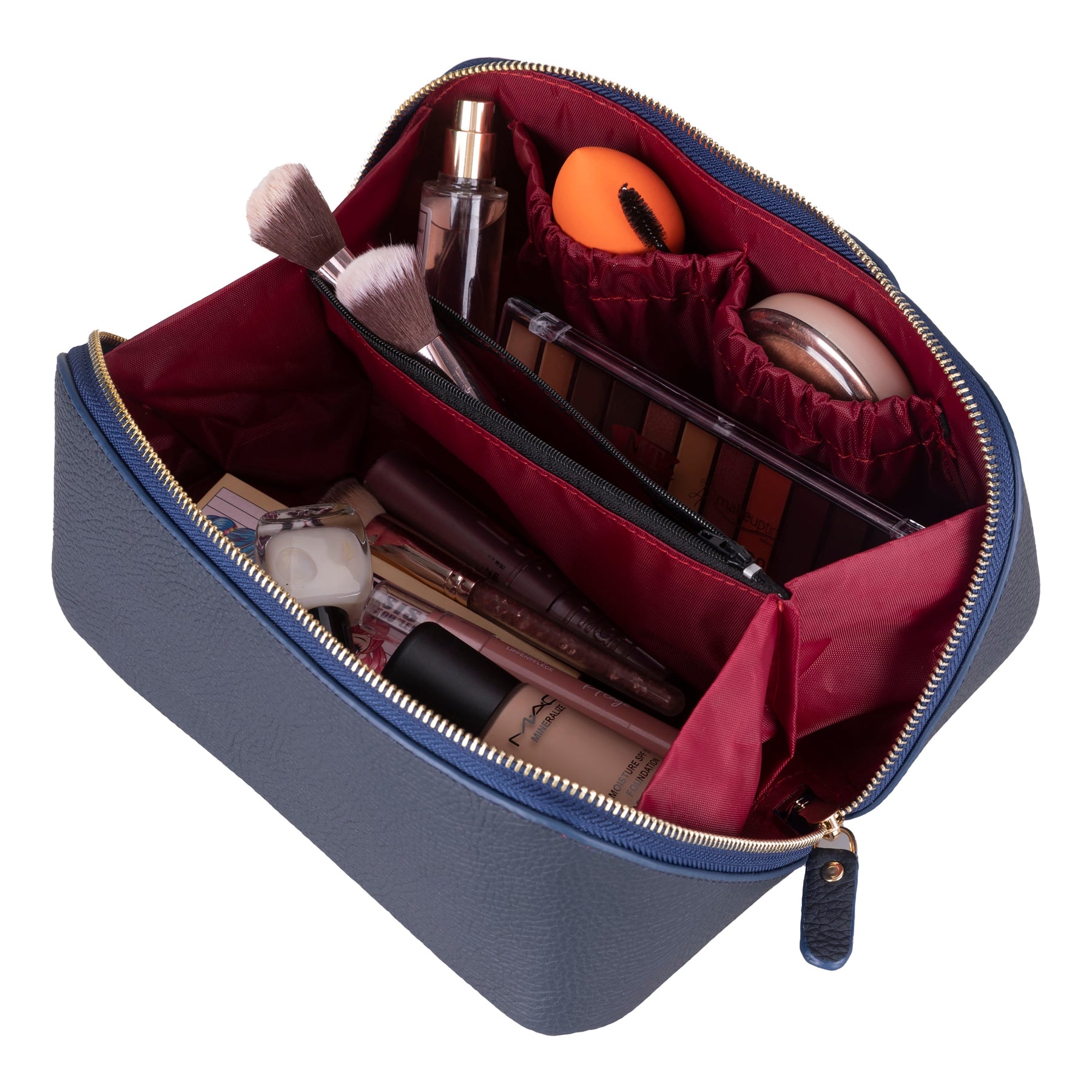 Ella-Make-up-Tasche aus Leder