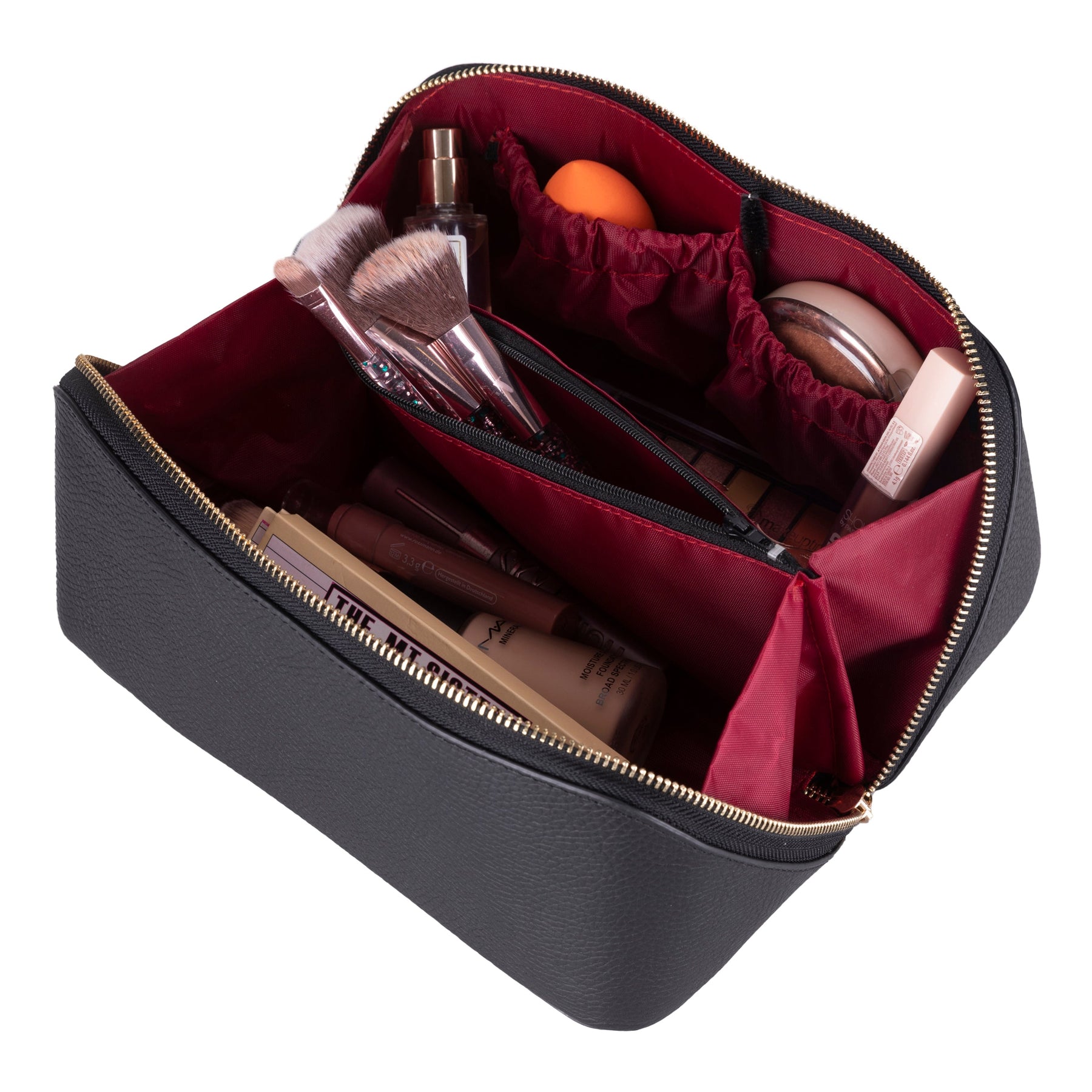 Ella-Make-up-Tasche aus Leder