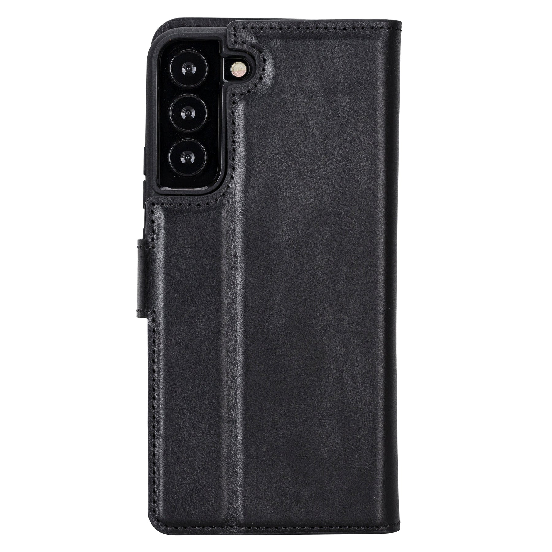 Magische Samsung Galaxy S23-Serie, abnehmbare Echtleder-Brieftaschenhülle – MW