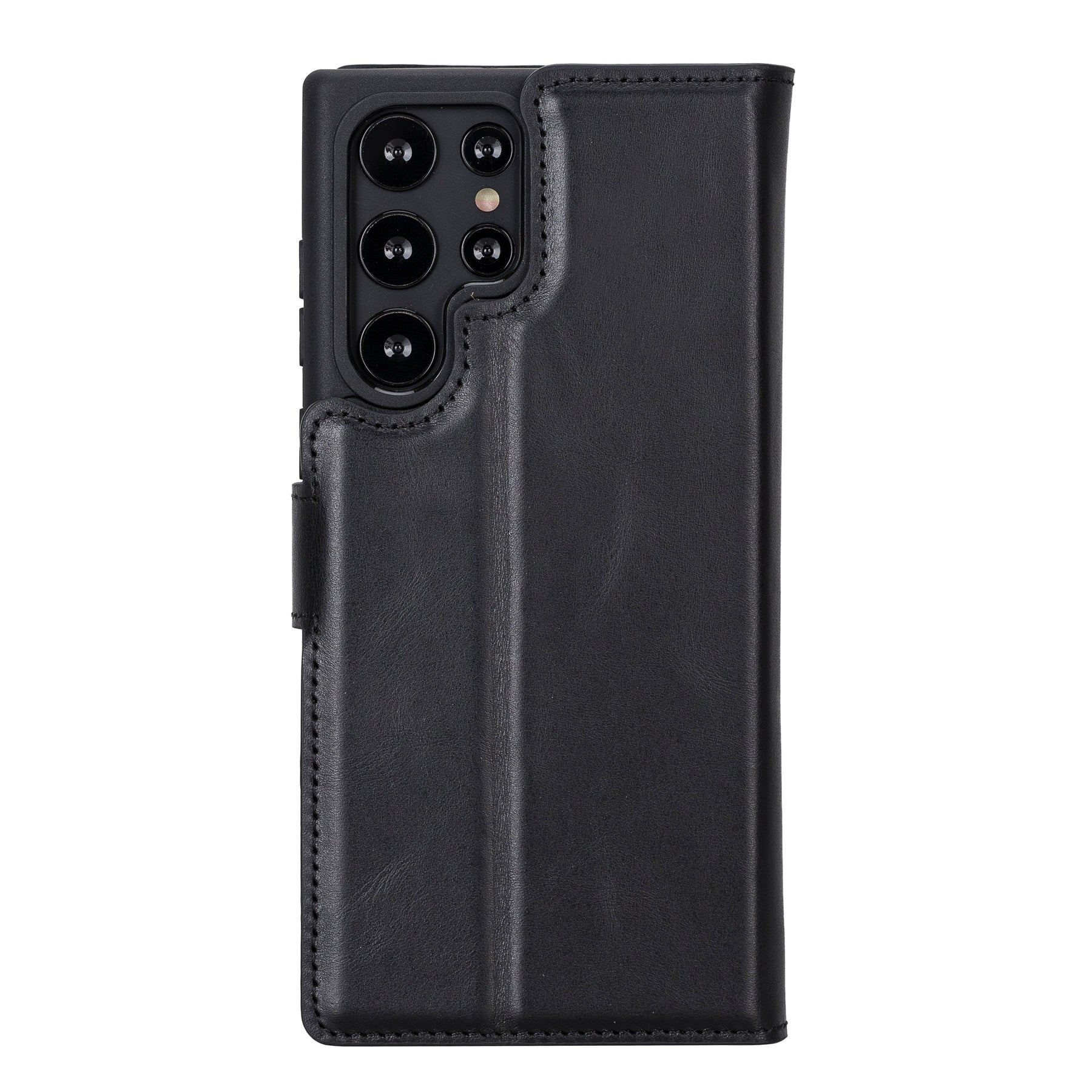 Magische Samsung Galaxy S23-Serie, abnehmbare Echtleder-Brieftaschenhülle – MW