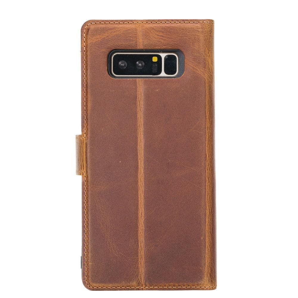 Magische abnehmbare Samsung-Brieftaschenhülle aus echtem Leder – MW