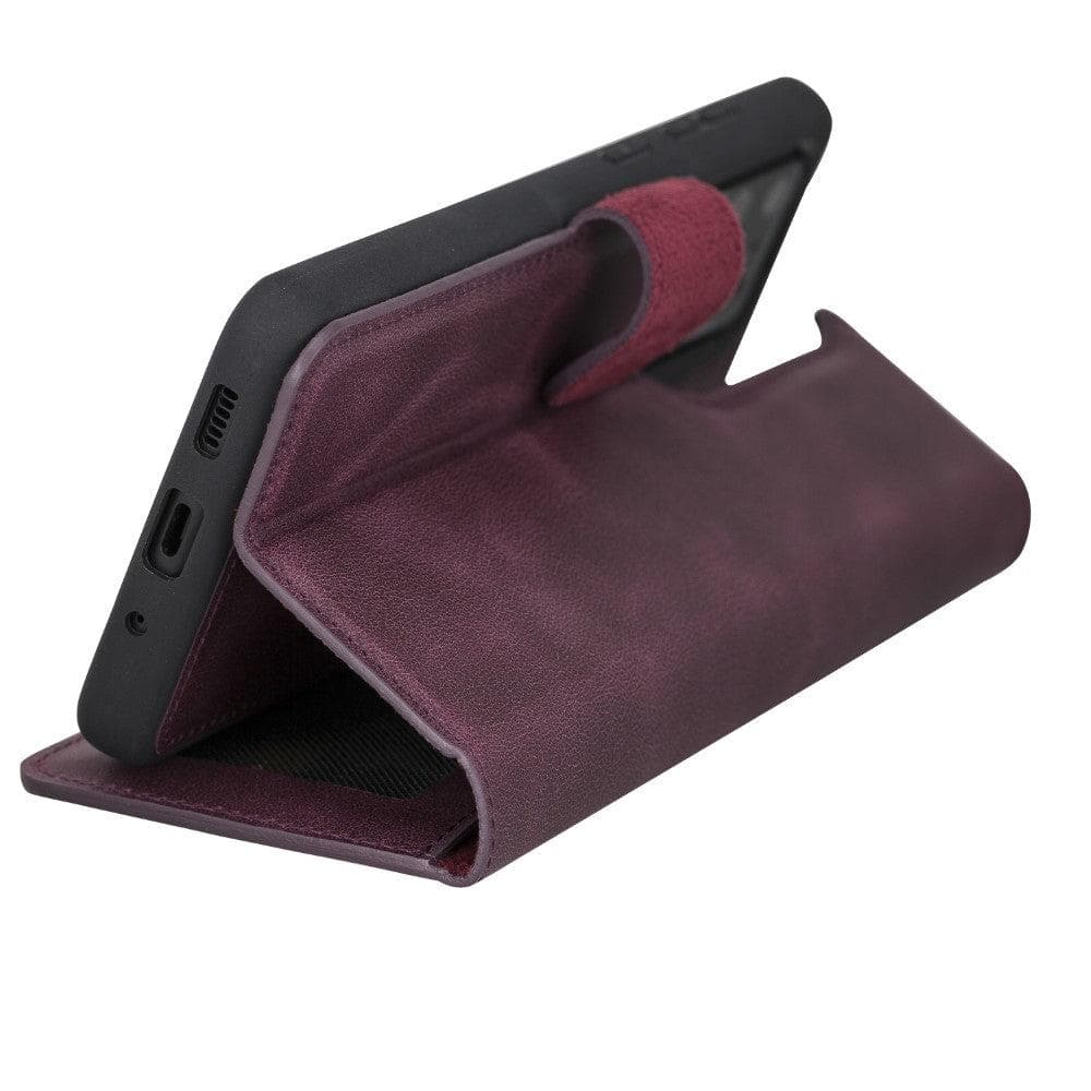 Magische Samsung Galaxy S20-Serie, abnehmbare Echtleder-Brieftaschenhülle – MW