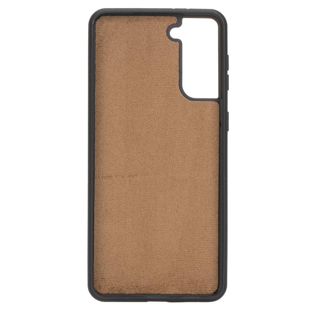 Magische Samsung Galaxy S21-Serie, abnehmbare Echtleder-Brieftaschenhülle – MW