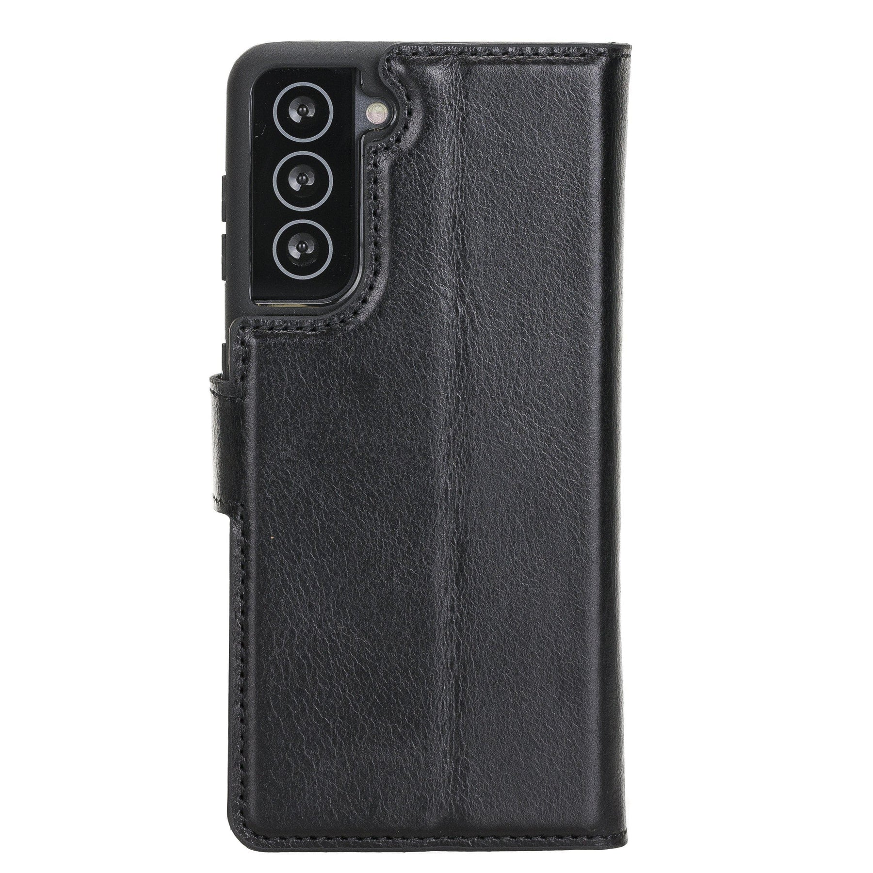 Magische Samsung Galaxy S21-Serie, abnehmbare Echtleder-Brieftaschenhülle – MW