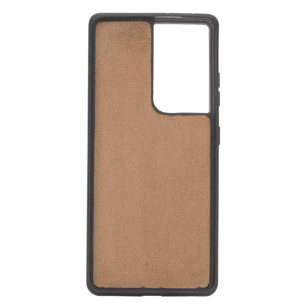 Magische Samsung Galaxy S21-Serie, abnehmbare Echtleder-Brieftaschenhülle – MW