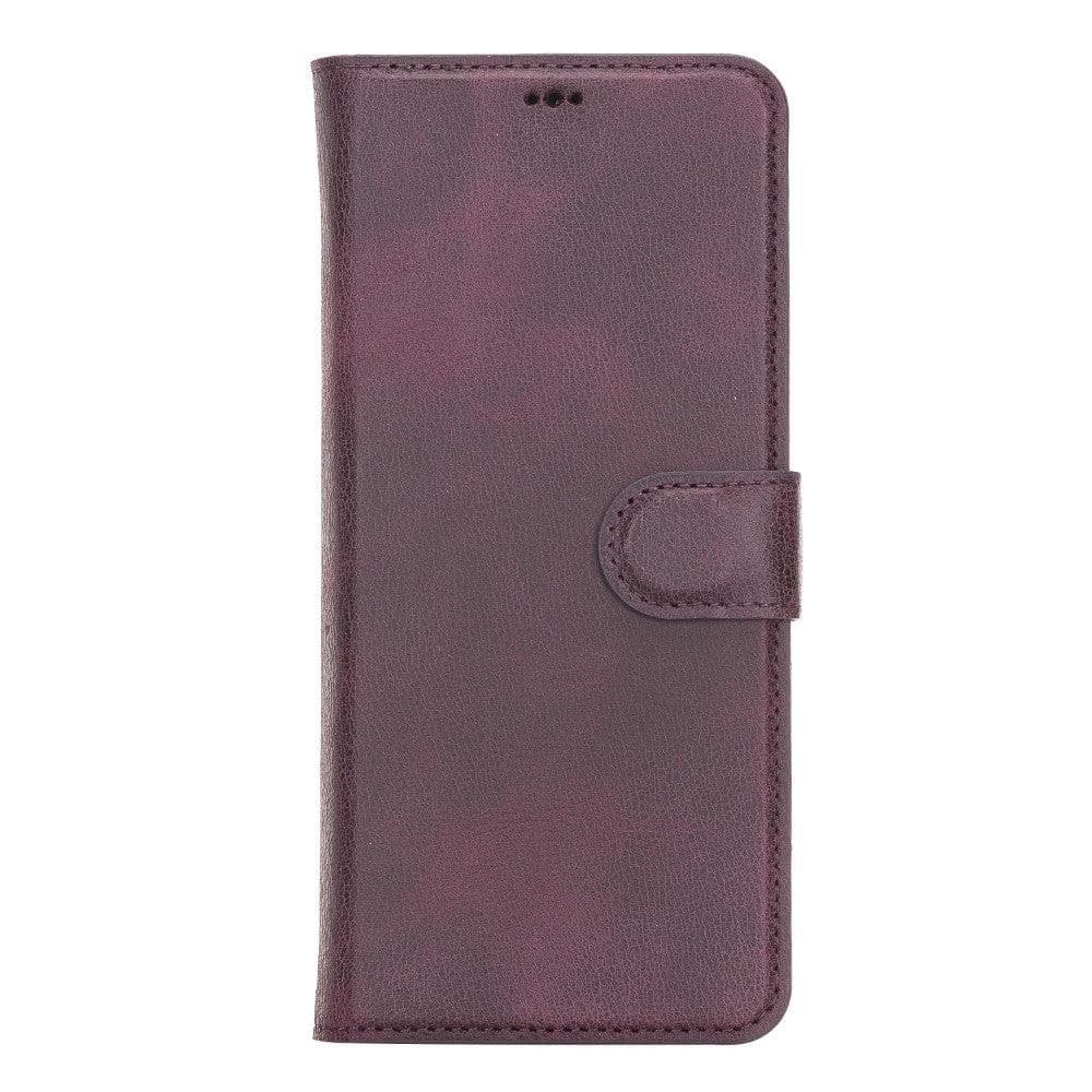 Magische Samsung Galaxy S21-Serie, abnehmbare Echtleder-Brieftaschenhülle – MW
