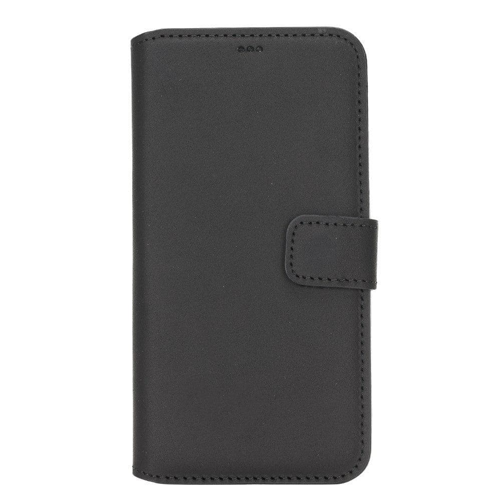 Brieftaschenetui Samsung-Serie Nicht abnehmbares Brieftaschenetui aus echtem Leder - WC