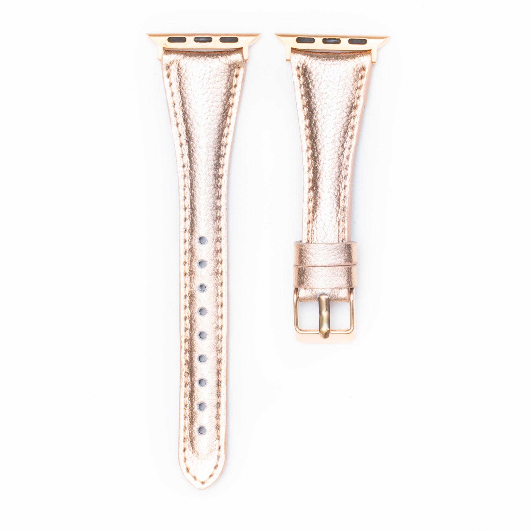 Leren Bandje Apple Watch S - Rosé Gold - Oblac