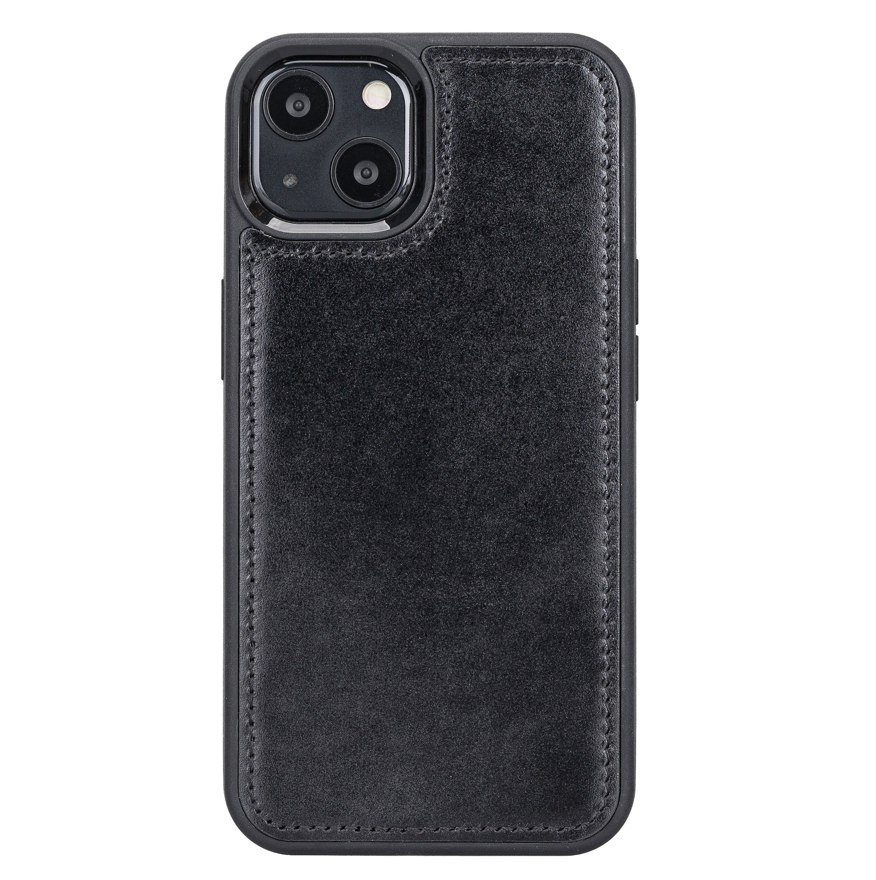 iPhone 13 hoesje zwart leer
