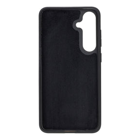 Magische Samsung Galaxy S24-Serie, abnehmbare Echtleder-Brieftaschenhülle – MW
