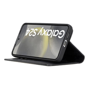 Magische Samsung Galaxy S25 abnehmbare Leder-Brieftaschenhülle
