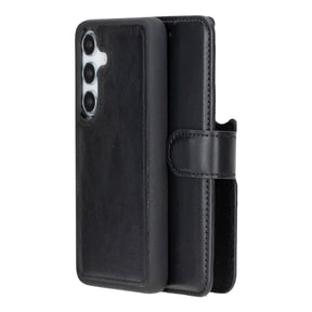 Magische Samsung Galaxy S25 abnehmbare Leder-Brieftaschenhülle