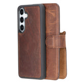 Magische Samsung Galaxy S25 abnehmbare Leder-Brieftaschenhülle