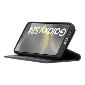 Magische Samsung Galaxy S25 abnehmbare Leder-Brieftaschenhülle