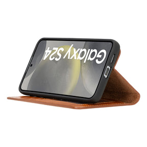 Magische Samsung Galaxy S25 abnehmbare Leder-Brieftaschenhülle