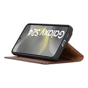 Magische Samsung Galaxy S25 abnehmbare Leder-Brieftaschenhülle