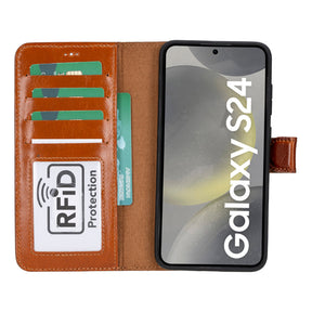Magische Samsung Galaxy S25 abnehmbare Leder-Brieftaschenhülle