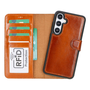 Magische Samsung Galaxy S25 abnehmbare Leder-Brieftaschenhülle