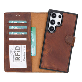 Magische Samsung Galaxy S25 abnehmbare Leder-Brieftaschenhülle