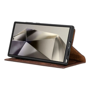 Magische Samsung Galaxy S25 abnehmbare Leder-Brieftaschenhülle
