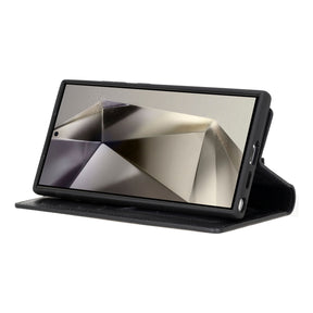 Magische Samsung Galaxy S25 abnehmbare Leder-Brieftaschenhülle
