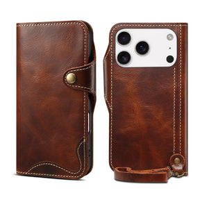 Leren Flipcase Voor iPhone Met Kaartsleuf