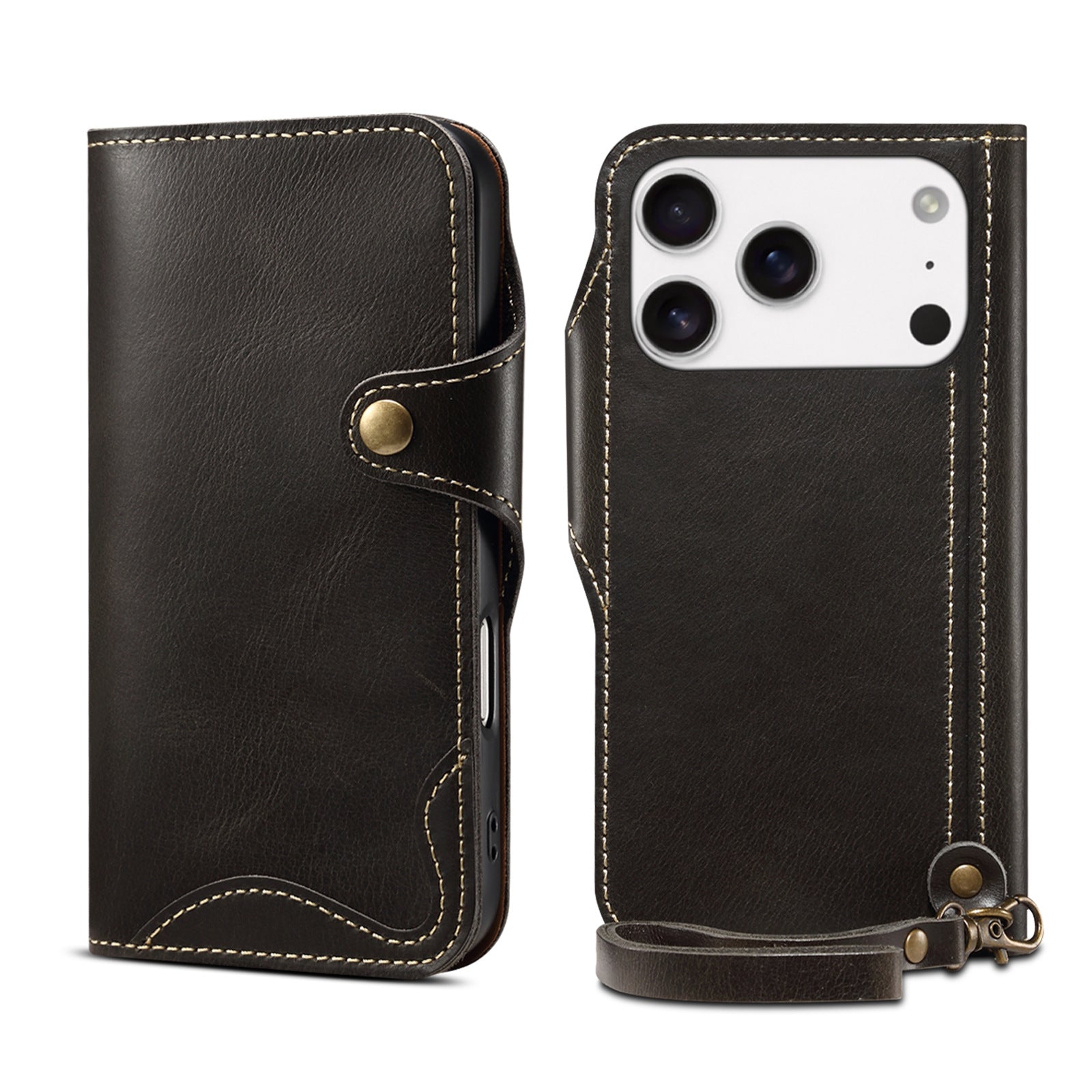 Leren Flipcase Voor iPhone Met Kaartsleuf