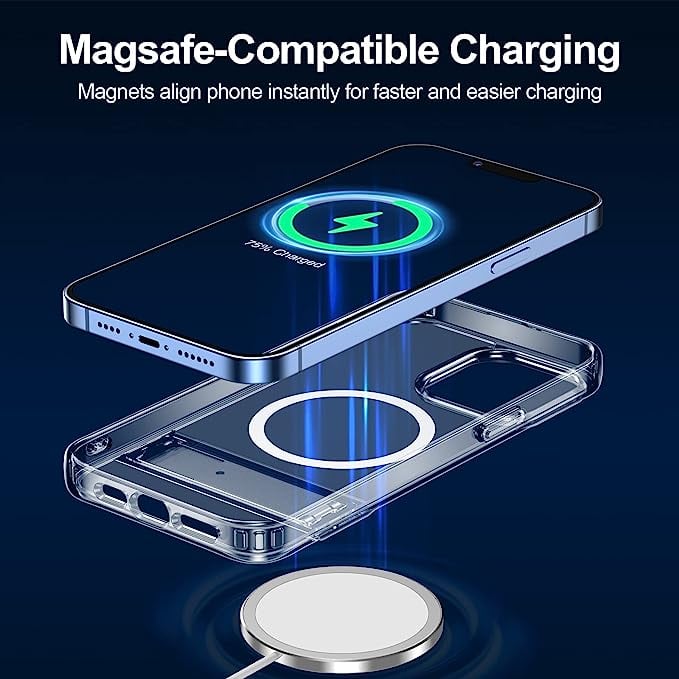 Beschermend iPhone hoesje met praktische magnetische kickstand