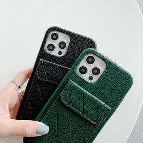 Portemonneehoesje voor iPhone met stijlvol diamantmotief