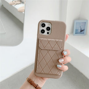Detail van de stevige rand van het iPhone-hoesje