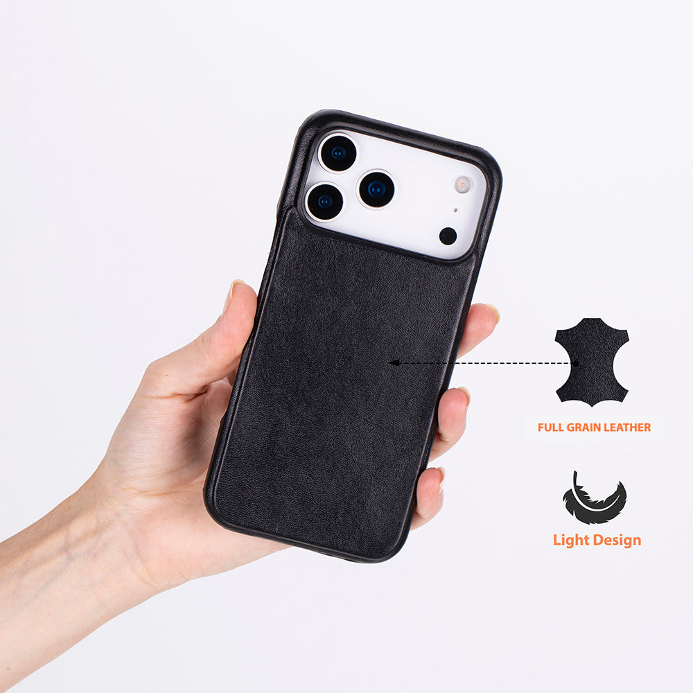 Ultimate Jacket lederen hoesje voor iPhone 17 Pro Max