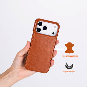 Ultimate Jacket lederen hoesje voor iPhone 17 Pro Max