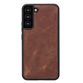 Magische Samsung Galaxy S23-Serie, abnehmbare Echtleder-Brieftaschenhülle – MW