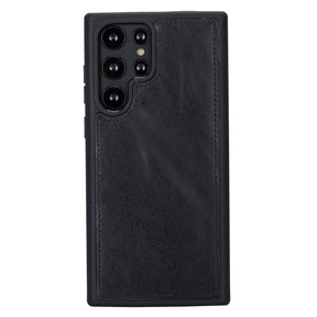 Magische Samsung Galaxy S23-Serie, abnehmbare Echtleder-Brieftaschenhülle – MW