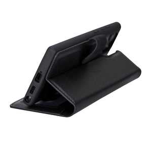 Magische Samsung Galaxy S23-Serie, abnehmbare Echtleder-Brieftaschenhülle – MW