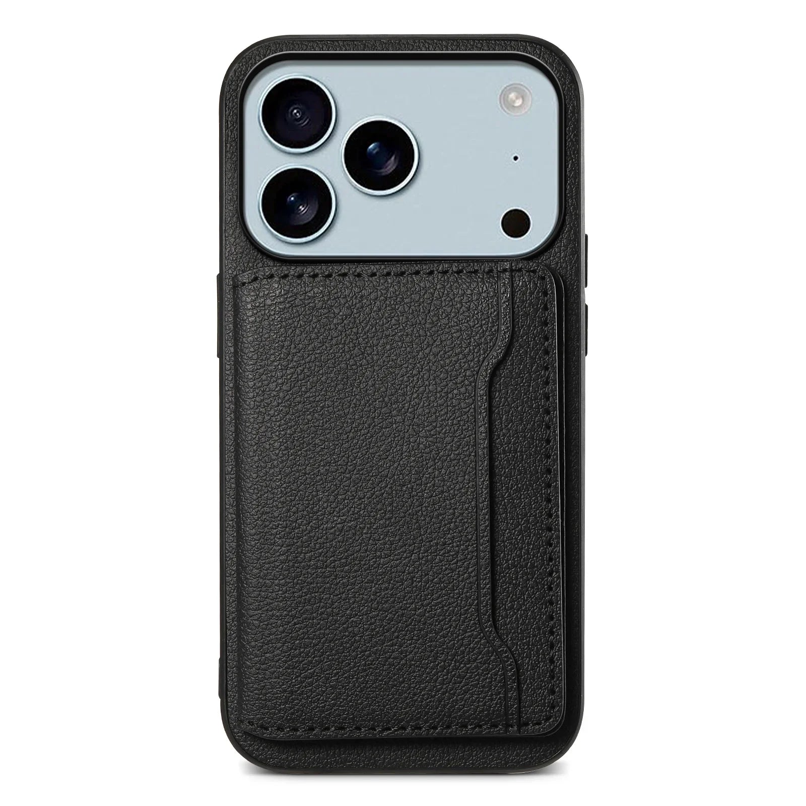 Vegan leren telefoonhoesje voor iPhone met praktische kaarthouder