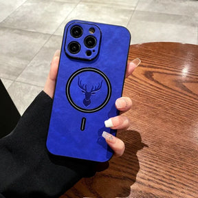 Detail van de nauwkeurige uitsparingen in het iPhone-hoesje