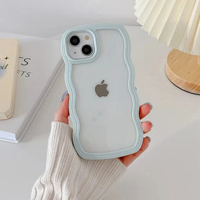 Zijaanzicht van het iPhone hoesje met slanke randen