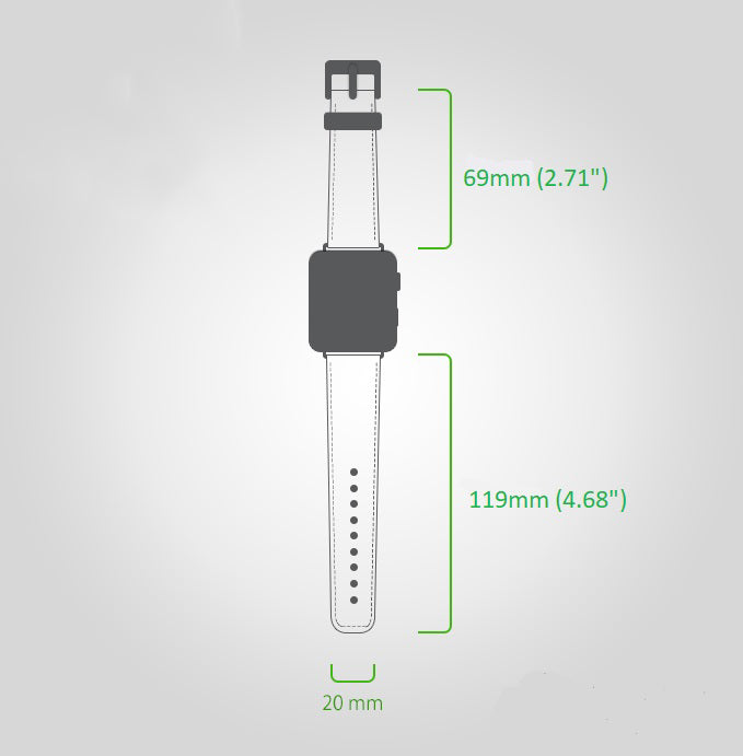 Klassisches Apple-Watch-Armband aus echtem Leder 