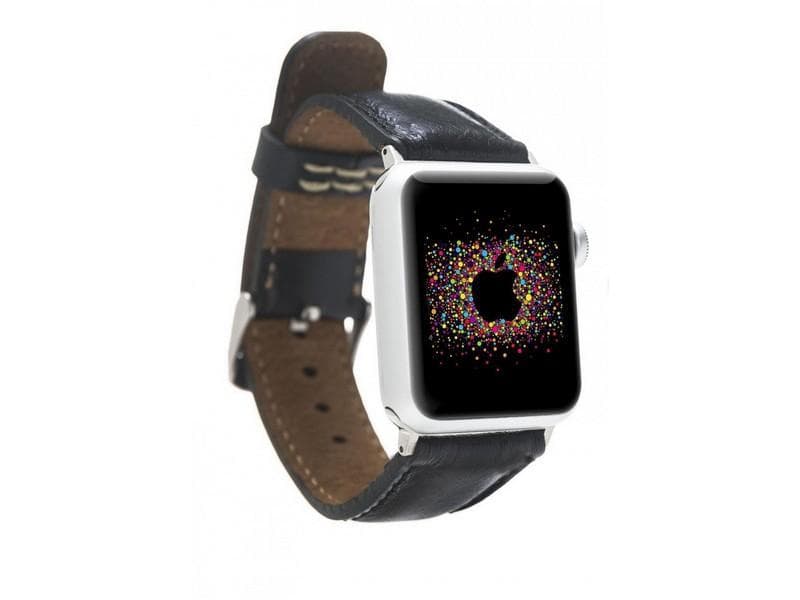 Klassisches Apple-Watch-Armband aus echtem Leder 