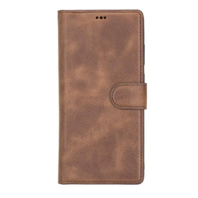 Magische Samsung Galaxy Note 20-Serie, abnehmbare Echtleder-Brieftaschenhülle – MW