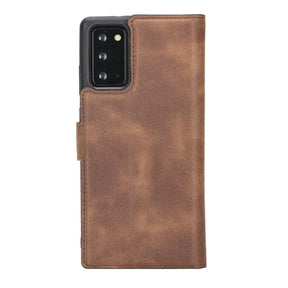 Magische Samsung Galaxy Note 20-Serie, abnehmbare Echtleder-Brieftaschenhülle – MW